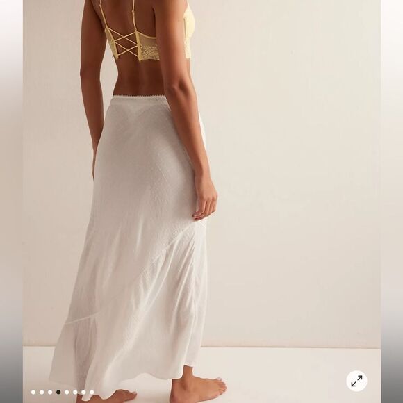 NEW Free People Intimately Sweet On You Bias Half Slip - Clean Ivory XS - Picture 2 of 10